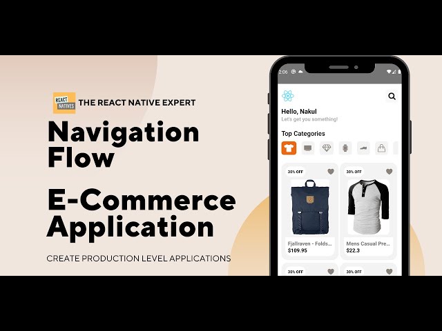 E-Commerce application using React Native for Beginners {2}  || Production Level Apps