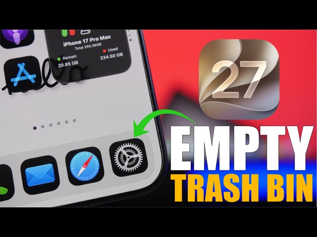 How To Empty The TRASH on iPhone (iOS 27)