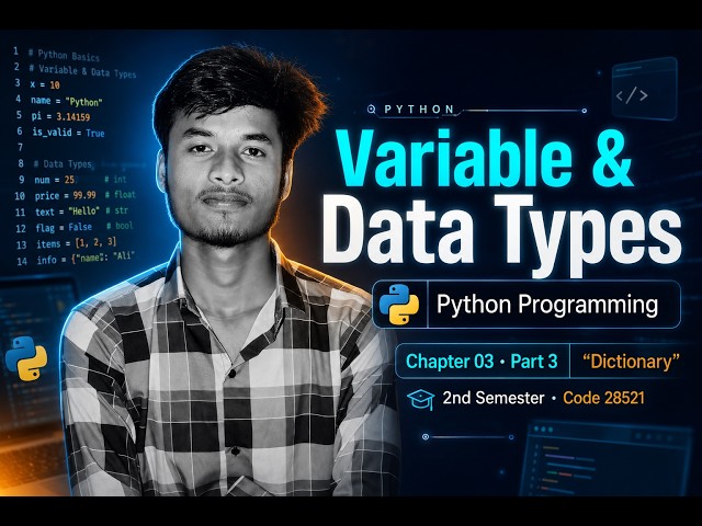 Python Programming||Chapter 03||Part3||2nd Semester ||Code 28521|Dictionary Manipulation in Python||