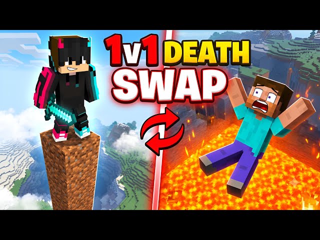 Can I Survive This 1v1 DEATHSWAP Challenge? 😨 | MCPE #minecraft