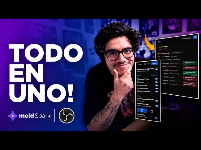 READ ALL YOUR CHATS IN THE SAME OBS PANEL: MELD SPARK PLUGIN TUTORIAL