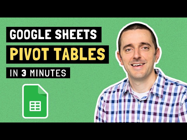 How to Create a Pivot Table in Google Sheets