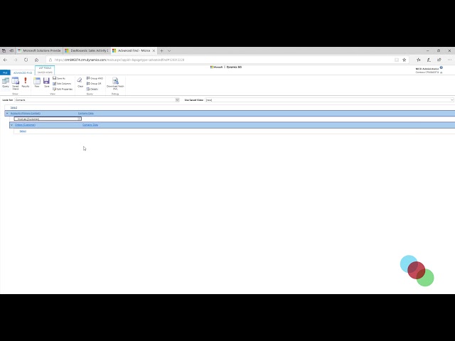 Dynamics 365 CRM - Using Advanced Find to search and report on your CRM data