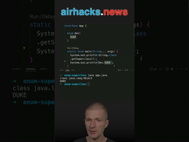 What is the Superclass of Your Enum? #java #shorts #coding #airhacks