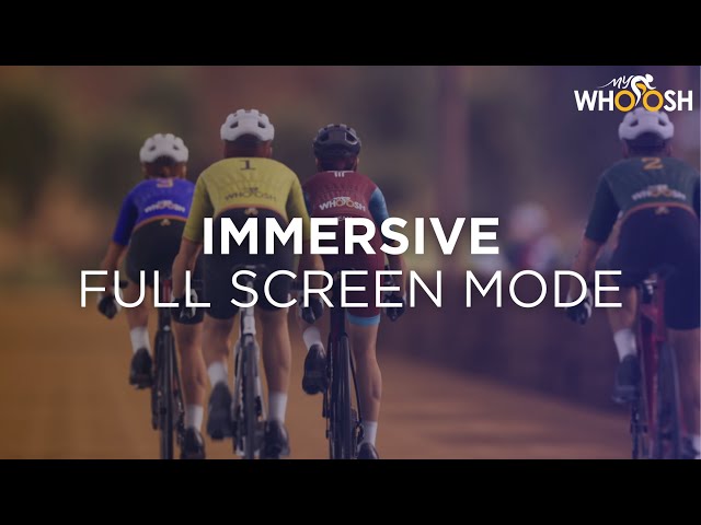 MyWhoosh 没入型フルスクリーンモード