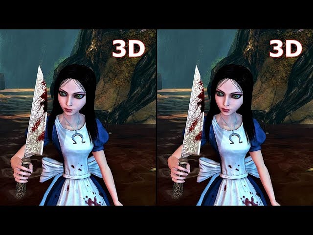 3D VR video Alice Madness Returns 3D SBS VR box google cardboard