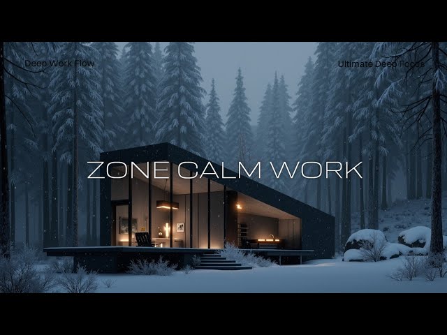 Deep Zone Focus | Chillstep Beats for Serene Work & Winter Concentration Music 🌨️