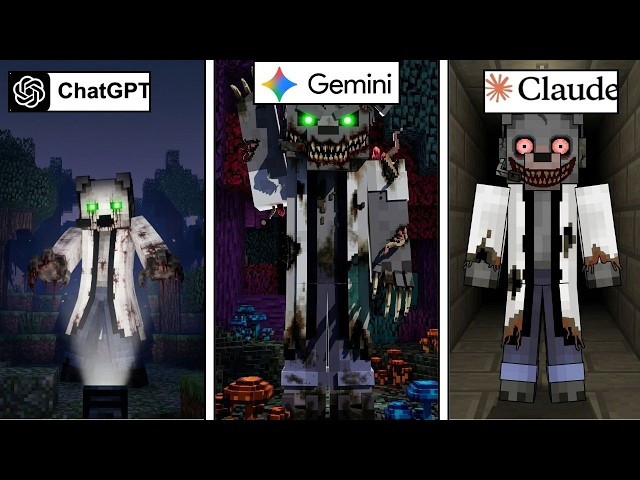 ChatGPT vs Gemini vs Claude: ¿Quién crea el mejor juego de TERROR? de Bobicraft