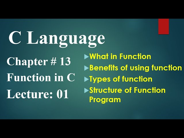 function 2nd year Ch NO 13 lecture no 01