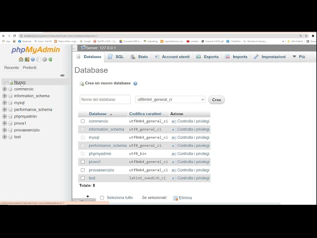 PHPMyAdmin #1 Introduzione