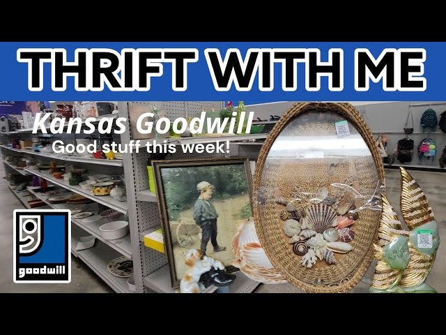 Something Unexpected! Goodwill Thrift With Me! Vintage Home Decor! Coastal Shell Art! + So Much More