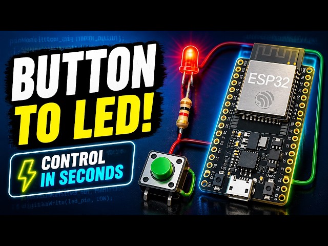 ESP32 Programming Tutorial | LED Control and Button Input