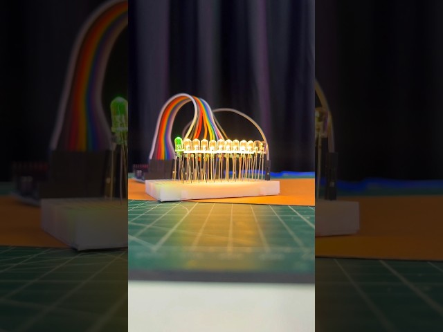 Building LED Chaser using Arduino Uno | Program Arduino with Mobile #shorts #cycling #shortsindia