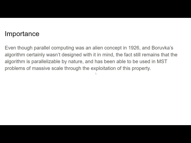 UoE | Boruvkas Algorithm Presentation
