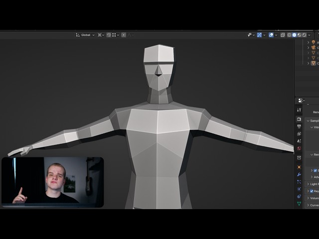 How to make low poly Characters for games (blender)