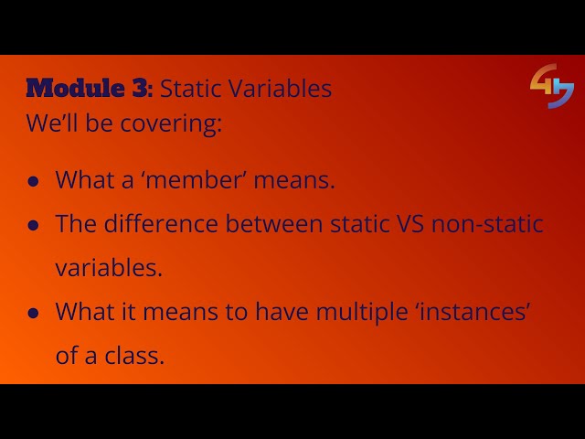 Static Variables | Module 3 Lesson 5 | Unity Audio Mastery Course