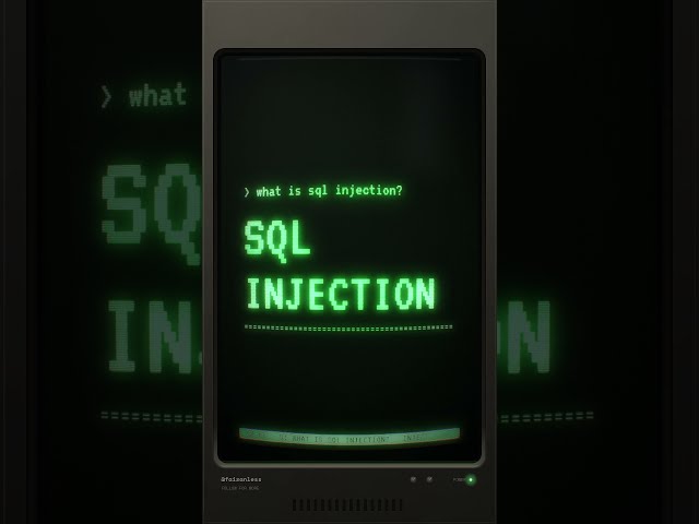 SQL Injection Explained