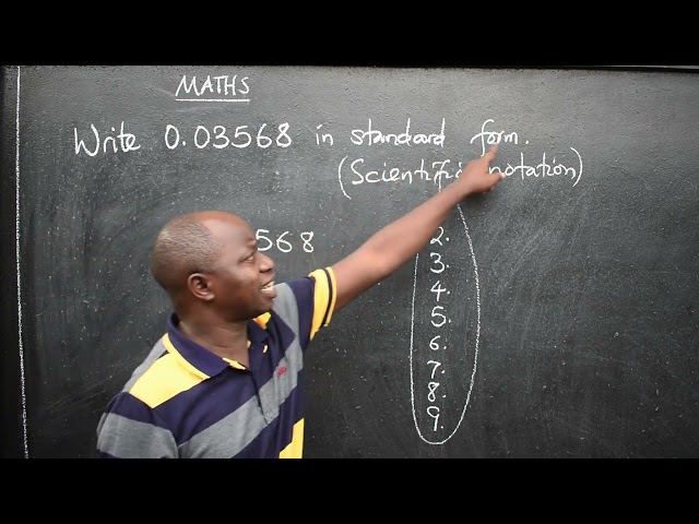 MATHS   STANDARD FORM