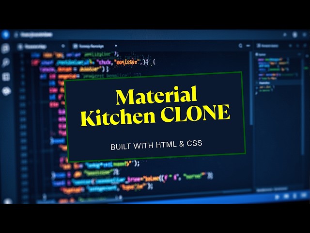 Clone of Material Kitchen Website | Built with HTML & CSS