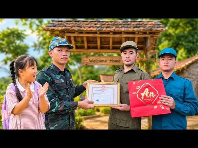 The single father was taken by surprise by the arrival of the authorities.