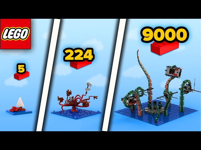LEGO KRAKEN From 5 to 9000 Parts | Comparison