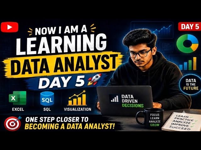 Day 5 | Now I am a Learning Data Analyst | #dataanalytics #ytshortsindia #learmvideos 