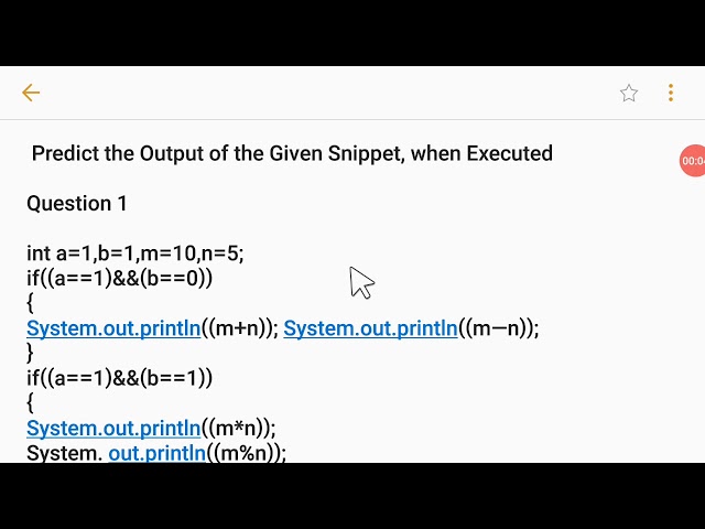 Conditional statements  in java | output questions