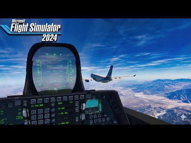 Intercepting Random Players with the F-22 | MSFS 2024