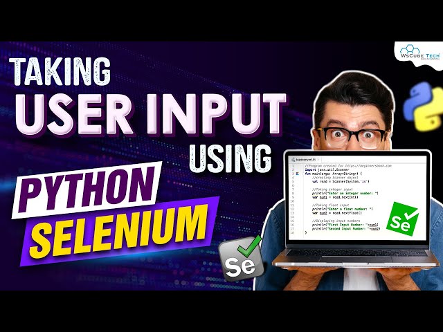 Taking input from User Using Python Selenium - Complete Tutorial [English]