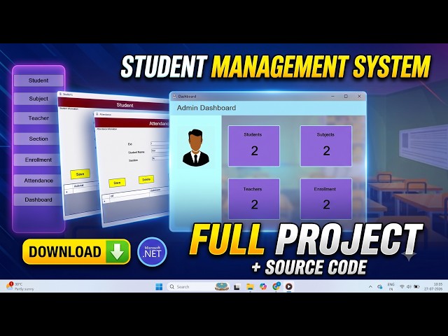 Build a Student Management System in C# | Windows Forms | SQL Server