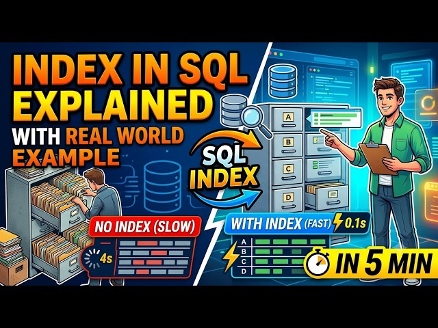 SQL INDEXING 🔥 BEFORE vs AFTER | SPEED UP YOUR QUERIES IN 5 MIN | SQL TAMIL | LEARN DATA