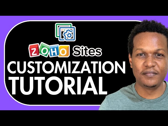 HOW TO EDIT ZOHO WEBSITE( ZOHO SITES CUSTOMIZATION TUTORIAL)
