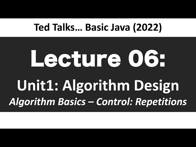 CSCI1583 - Lecture 06: Control - Repetitions & Loops