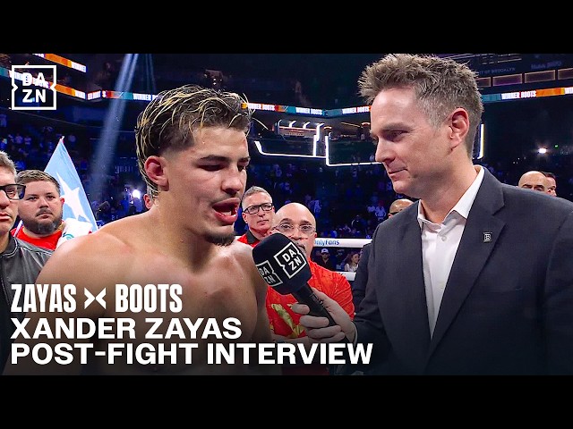 Xander Zayas reacts to losing to Jaron Ennis | Post Fight Interview
