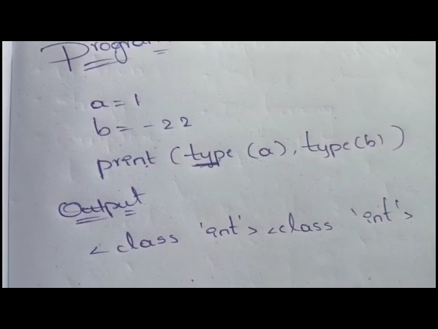 Data types in python 
