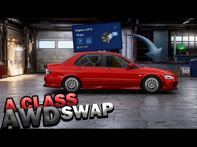 ENGINE SWAP TUTORIAL | A CLASS AWD SWAP | DRAN RACING STREETS 