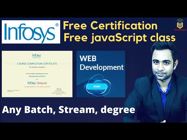 Infosys Free Certification and Free Live Class | Learn Free webdevelopment using JS