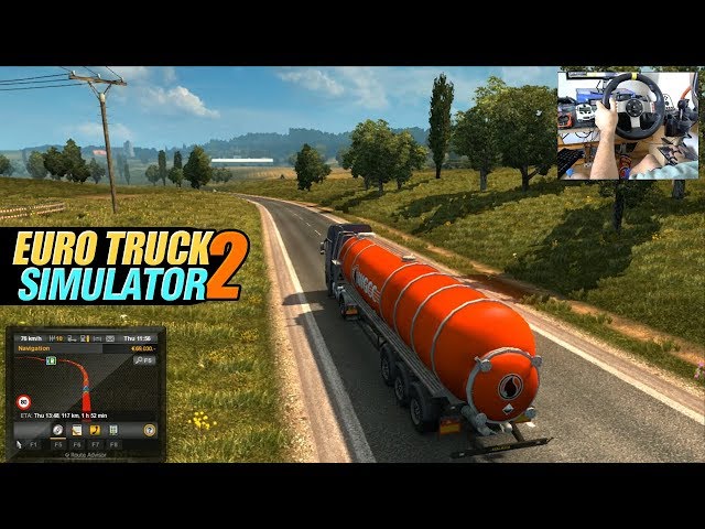 20 tonne diesel haul - Euro Truck Simulator 2 Gameplay + wheelcam
