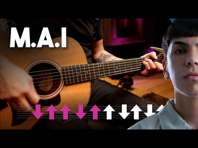 M.A.I - MILO J |  GUITARRA Tutorial ACORDES + ARPEGIO | Christianvib