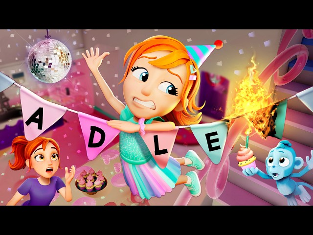 BiRTHDAY PARTY planned by ADLEY!!  Mystery Box from Delivery Dad with surprise Monkey Buddies