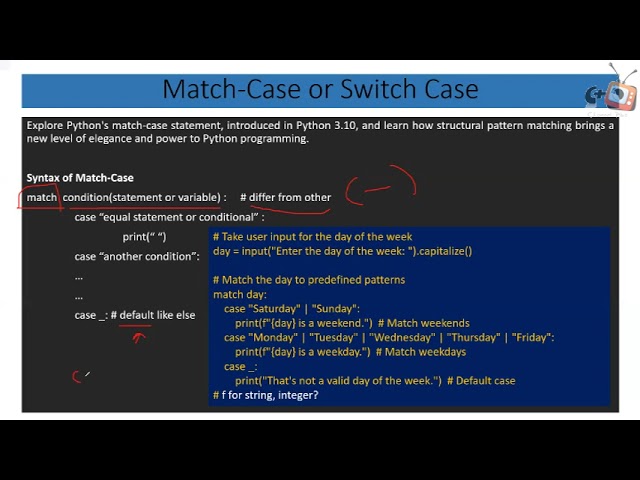 Programming in Python Basic 17 - Match - Case and Switch Case
