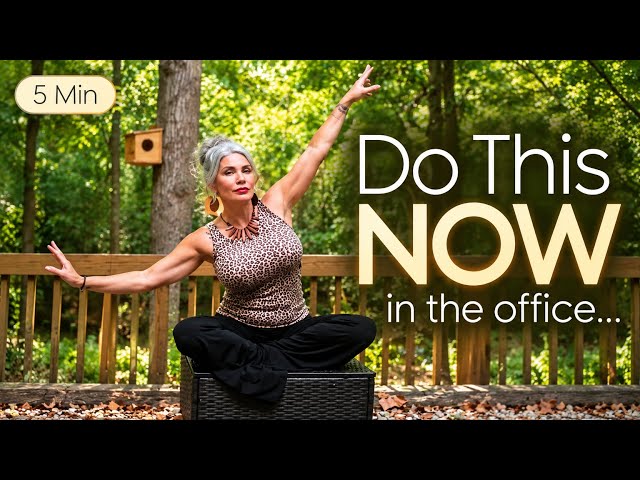 DON'T BE EMBARRESSED DO THIS at The Office | 5-Min Somatic Flow for Screen Fatigue