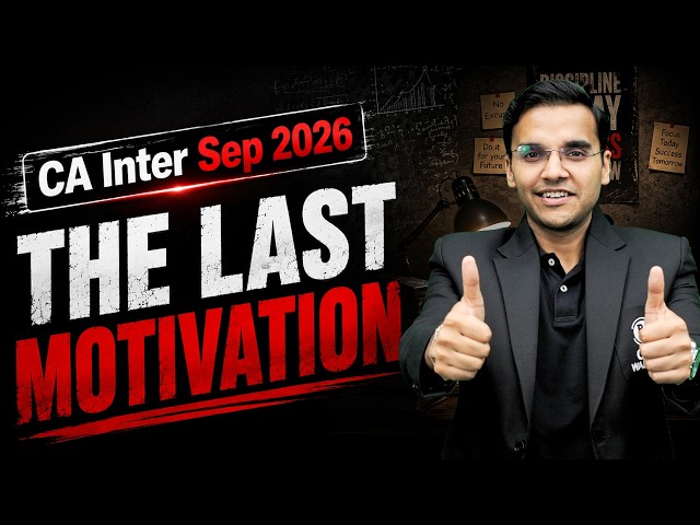 CA Inter Sep 2026 | 10 Days Left! What Should You Do Now? | CA Nitin Goel