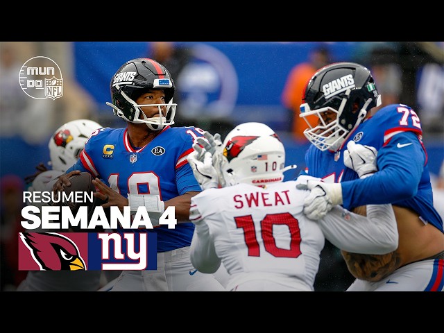 Arizona Cardinals vs. New York Giants | Semana 4 - Temporada NFL 2026 | Resumen en español