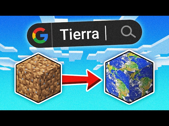 ¡Hice las TEXTURAS de Minecraft con Imágenes de Google! 😱 🌍