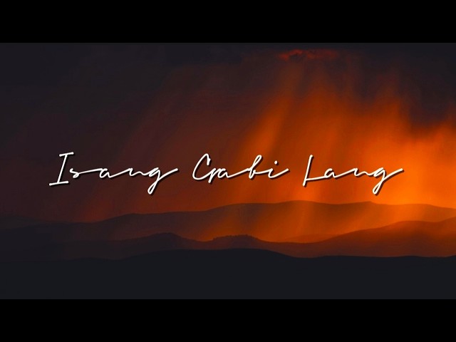 Isang Gabi Lang | J.A.M.S Official Lyrics Video