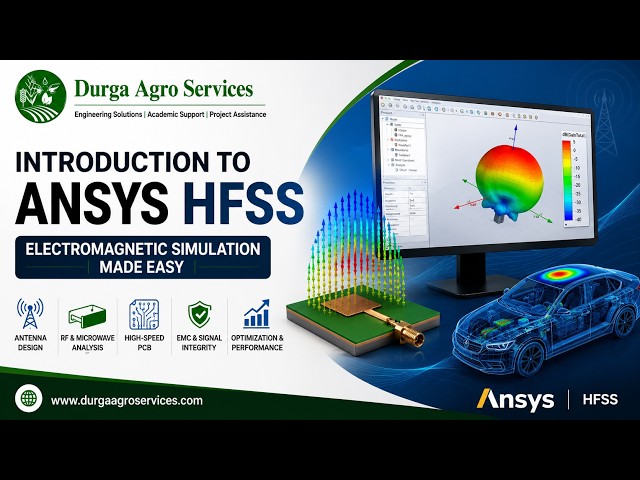 Ansys HFSS Tutorial || Smart Solutions for Every Assignment || #DurgaAgroServices