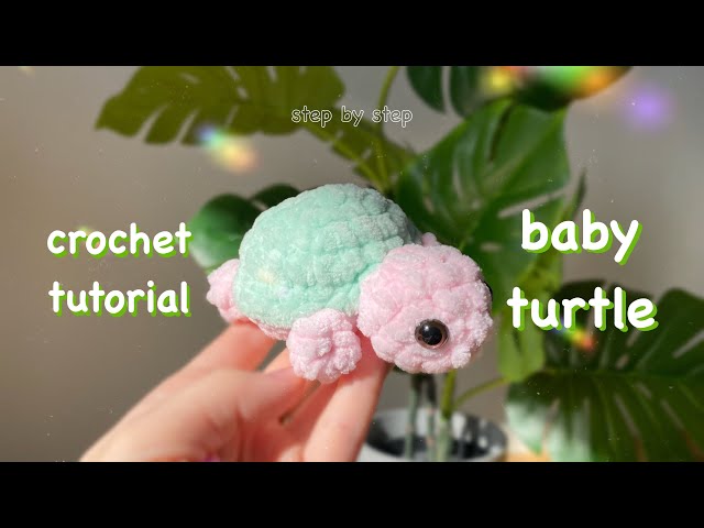 Crochet BABY TURTLE 🐢 easy tutorial for beginners 🌿 Amigurumi animal