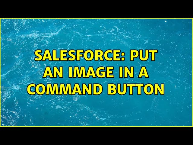 Salesforce: put an image in a command button