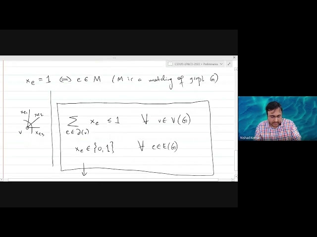 Linear Programming & Combinatorial Optimization (2022) Lecture-2
